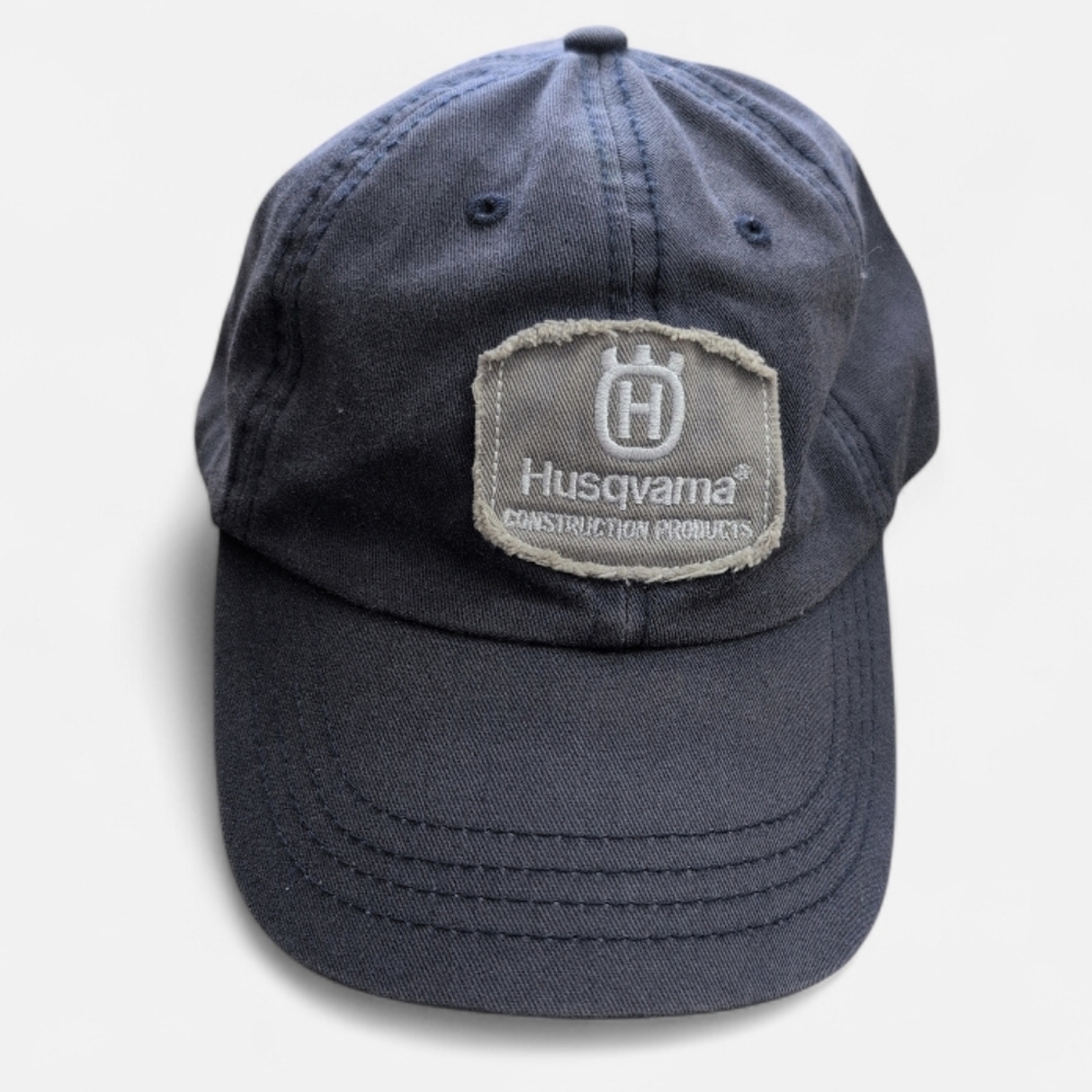 Husqvarna Navy Blue Adjustable Baseball Cap Logo Hat Adult Construction Workwear